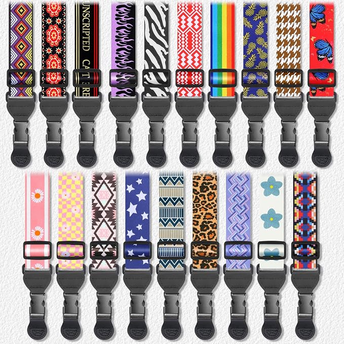 FIEIL Purple Flame Shoulder Strap, Adjustable Camera Strap with 2 Sets of Quick-Release Buckles, Comfortable Neck Strap for iPad, Tablet, Camera, Laptop, Binocular, Luggage Bag - Image 6