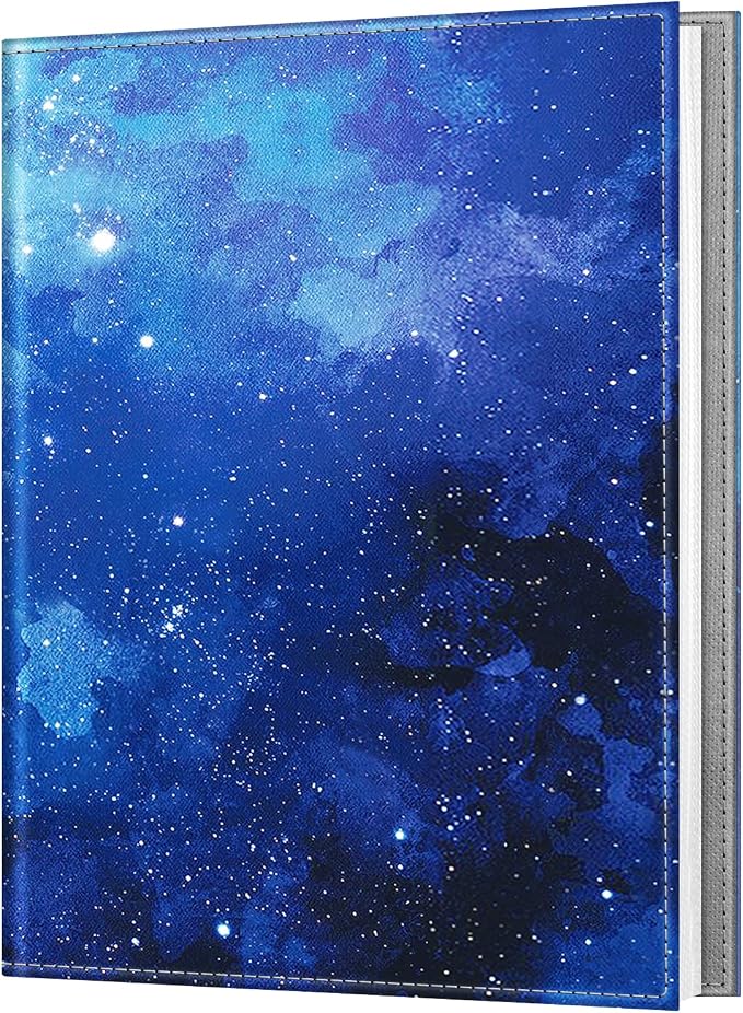 Fintie Photo Album for 8x10 Photos, 52 Pockets Vegan Leather Memory Book | Premium Cover Picture Book, For Family/Wedding/Couples Keepsakes, Anniversary Photos & Artwork Collection, Starry Sky by Fintie