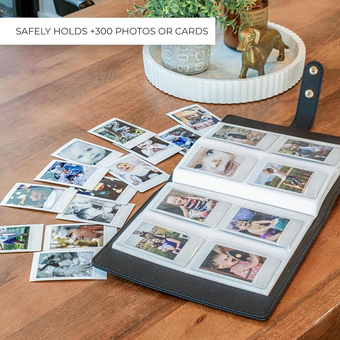 Beautiful Photo Album for 2x3 in Polaroid Photos - Instax Mini Compatible | Safely Holds Your 300+ Pictures of Unique Memories - The Perfect Book to Store Pictures or Trading Collection Cards - Image 5