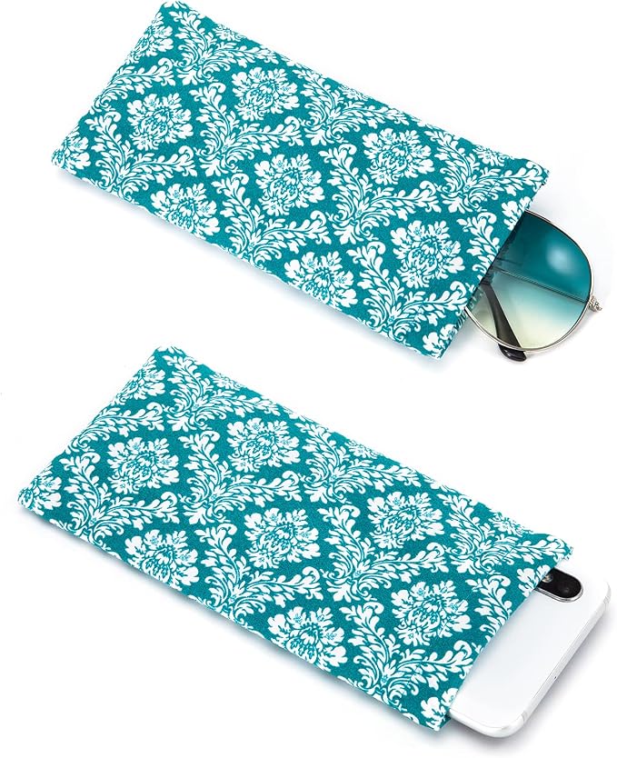 TRIUMPH VISION Eyeglass Case Glasses Case Soft Sunglass Pouch Sleeve 3 Pack | Slim Lightweight Alternative to Bulky Case, Leather Lined Protect Lens, Squeeze Easy to Use, Stylish Portable for Daily Use - Image 3