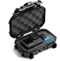 Evergreen Dry Box Tech Organizer – For Camera, Cables, Hard Drives, Memory Cards, Keys, Compatible with GoPro, Airtags (Small, PROFoam, Black) by EvergreenCases