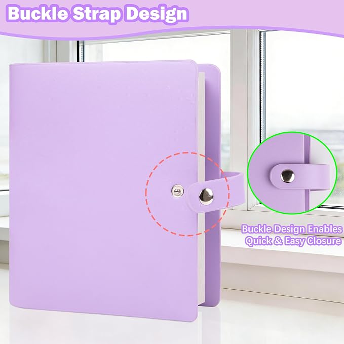 Ruibytree 320 Pockets Album for Instax Mini & Polaroid 2x3" Pictures Purple | Gift-Ready Packaging, PU Leather Cover, Acid-Free Pages, Side-Loading Clear Pockets, Durable Binding, Easy Photo Viewing - Image 8