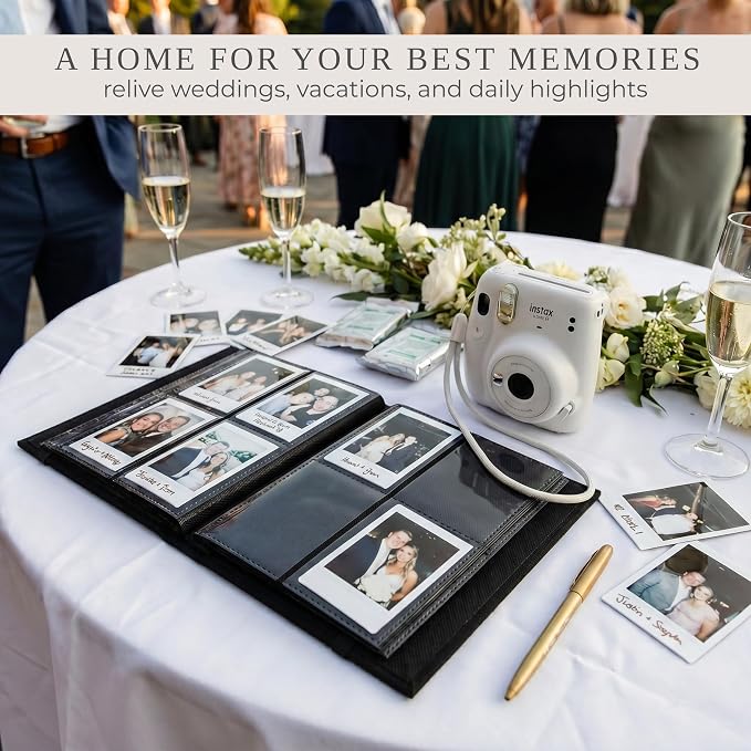 Beautiful Polaroid Photo Album for 2x3" Photos - Holds 240 Pictures | Safely Stores 240 Pictures of Unique Memories - The Perfect Instax Mini Compatible Book for Trading Collection Cards - Image 8