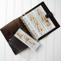 Photo Album For 2X6 Photo Booth Slip In Strips And 4X6 Pictures - 6 Ring Notebook Binder With 20 2 By 6 Sleeves - Fits 80 Photobooth Prints (DARK CHOCOLATE SPARKLE, 2X6) by SMILEWAVE