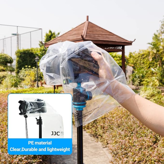 2Pack Camera Rain Cover Clear Waterproof Sleeve for Camera w Lens up to 11" | PE Material,See-Through,Raincoat for A7RVI A7R V A7 IV A7S III II A6700 A6600 Z8 Z5 Z50 Z30 Z7 Z6 II D7500 D3500 EOS R6V - Image 8