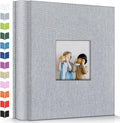 Artfeel Photo Album 4x6 with 600 Pockets,Slip-in Picture Albums,Linen Cover Memory Book with Front Window,White Page Vertical Photo Book for Wedding,Family,Anniversare,Baby,Vacation by Artfeel