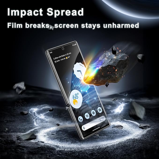 2+2 Pack for Google Pixel 7 Pro Screen Protector and Camera Protector, Fingerprint Support, Bubble-Free, Case Friendly, 9H Hardness Clear Glass for Google Pixel 7 Pro - Image 3