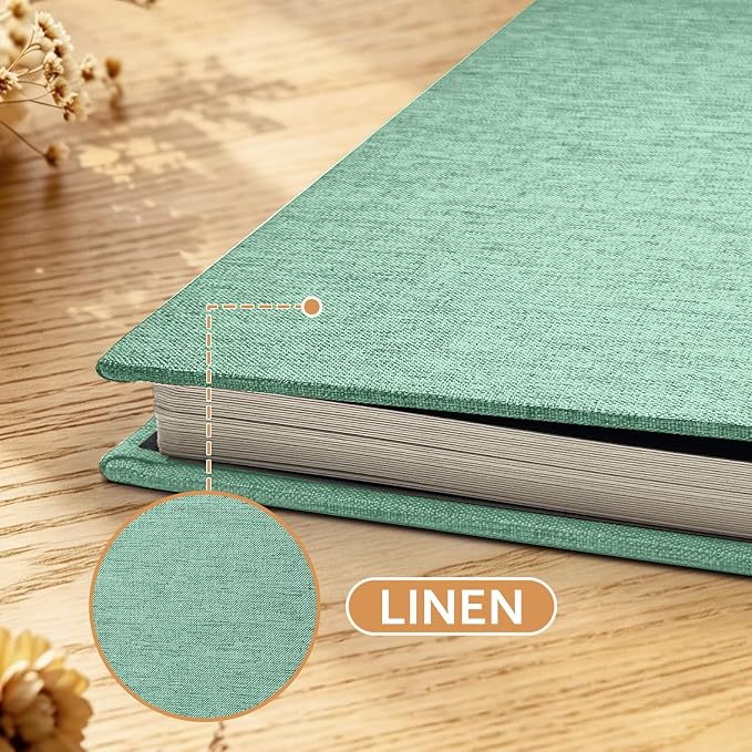 Large Photo Album Self Adhesive Scrapbook Album for 4x6 5x7 8x10 Pictures DIY Photo Book as Scrapbooking Supplies Kits, Birthday Gifts for Women Mom Wedding Baby Family Travel - Image 4