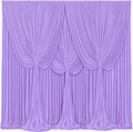 4 Panels Lavender Backdrop Curtains for Wedding Party Wrinkle Free Backdrops Curtain Drape Fabric Decorations Light Purple Photo Back Drop for Baby Shower Photography Stage Reception 20ft(W) x 12ft(H) by Tao-GePartyDecorations