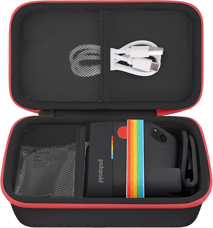 khanka Travel Case for Polaroid Go Generation 3 (6659/9192) Mini Instant Camera/Polaroid Go Generation 2 (6280),Case Only（black） - Image 2
