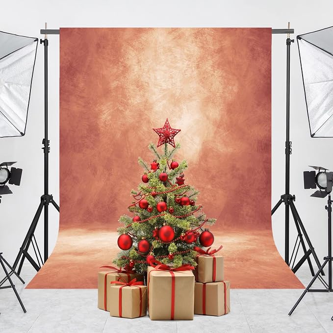 Abstract Photography Backdrop for Photoshoot 8x12ft,Brick Red,No Stand | Professional,Polyester Fabric,Roller Pocket on Top,Vintage Portrait Photo Props Booth Background,Photoshoot Studio - Image 4