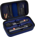 Wireless Microphone Case Compatible with JBL Wireless Two Microphone System, Handheld Dual Mic Travel Bag for Singing or Karaoke for Receivers, Adapters, AA Batteries by Againmore