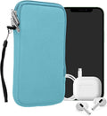 kwmobile Universal Phone Pouch Size XL - 6.7/6.8" - Neoprene Smartphone Pouch with Zip - Water-Repellent Mobile Phone Case - Sleeve in Light Blue by kwmobile