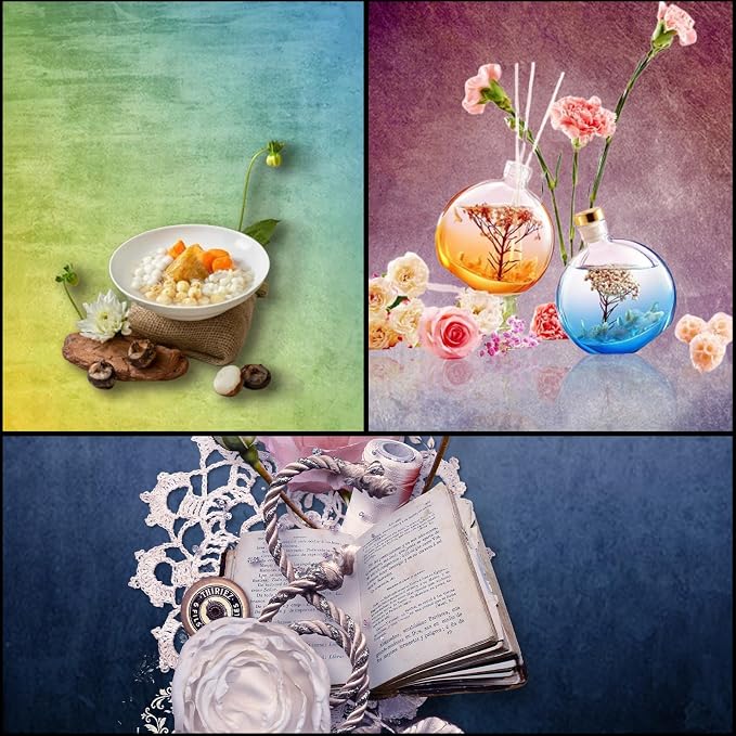 6PCS Non-Wrinkle Product Photography Backdrops: Tabletop Photo Backdrop Gradient Cloth, 31x21in Flat Lay Seamless Props for Food Jewelry Cosmetics - Image 5