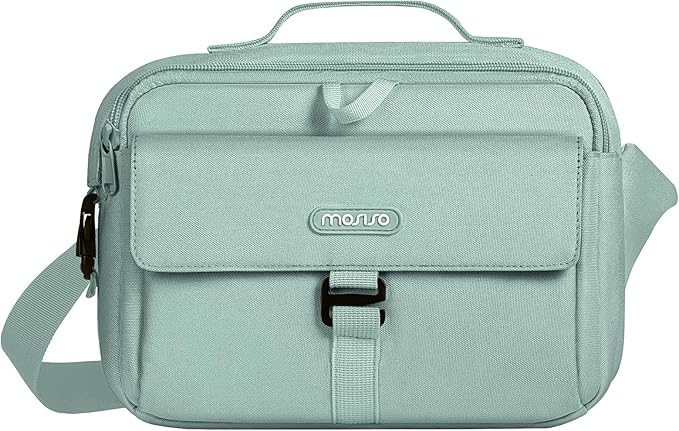 MOSISO Camera Shoulder Bag Camera Case Crossbody Sling Purse, Antique Green | DSLR/SLR/Mirrorless Compact Padded Photography Handbag with Rain Cover Compatible with Canon/Nikon/Sony Cameras and Lenses by MOSISO