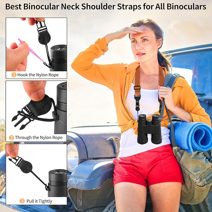 FIEIL Adjustable Shoulder Strap, Nylon Camera Strap, Comfortable Neck Strap for iPad, Cellphone Tablet, Camera, Laptop, Binocular, Luggage Bag (Brown Universal Lanyard) - Image 4