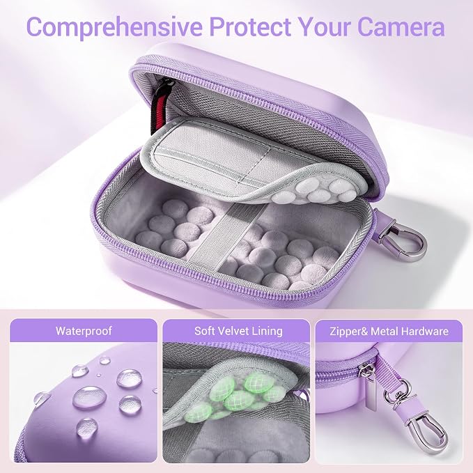 CoBak Carrying & Protective Case for Digital Camera,CAMKORY/Lecran/Duluvulu | for KODAK FZ55,FZ245,PIXPRO C1,WPZ2/Canon PowerShot ELPH 360/Sony DSCW800,DSCW830/Krlun/Lecnippy/Nsoela/VAHOIALD FHD 1080P - Image 4