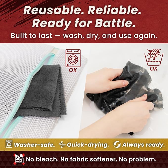 BELLEMOND 「Samurai Cloth」 Japanese Microfiber Cleaning Cloth, Medium 2 Pack | Made in Japan, Washable and reusable, Lint-free cleaning, Ideal for tablets, laptops and everyday screens - Image 7