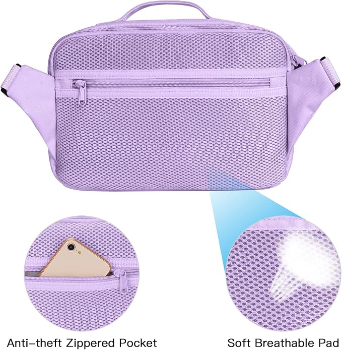 MOSISO Camera Shoulder Bag Camera Case Crossbody Sling Purse, Purple | DSLR/SLR/Mirrorless Compact Padded Photography Handbag with Rain Cover Compatible with Canon/Nikon/Sony Cameras and Lenses - Image 4