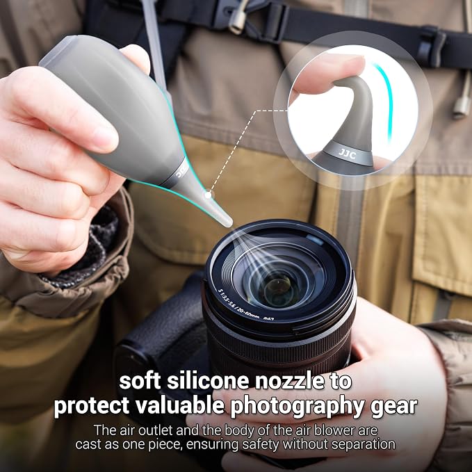 Upgraded Version Soft Tip Silicone Camera Dust Blower Lens Air Blower | Camera Lens Cleaner Air Blower for Sensor LCD Keyboards Filters Alcohol Ink Printing,Dust Blower Replace Canned Air-Blue - Image 4