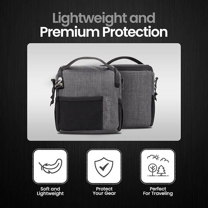 Tamrac Tradewind 2.6 Camera Bag for Photographers, Camera Case for Photography Accessories, Compact Camera Shoulder Bag for DSLR and Mirrorless Cameras, Crossbody Camera Bag for Women Men – Dark Grey - Image 3