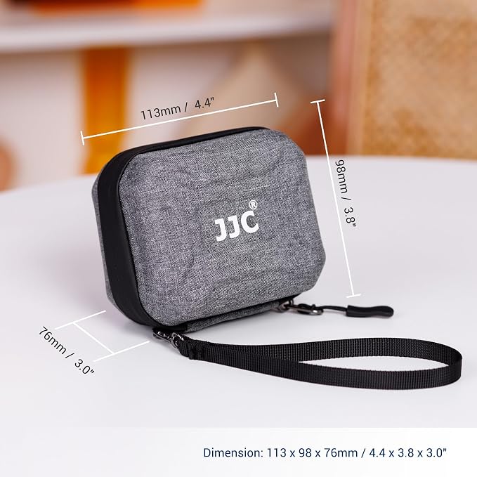 JJC Hard Lens Filter Pouch Case for 10 Circular ND UV CPL Filter up to 67mm | Photography Filter Wallet Holds up to 10 Filters, Water-Resistant EVA Exterior with Zipper Closure, Includes Wrist Lanyard - Image 6