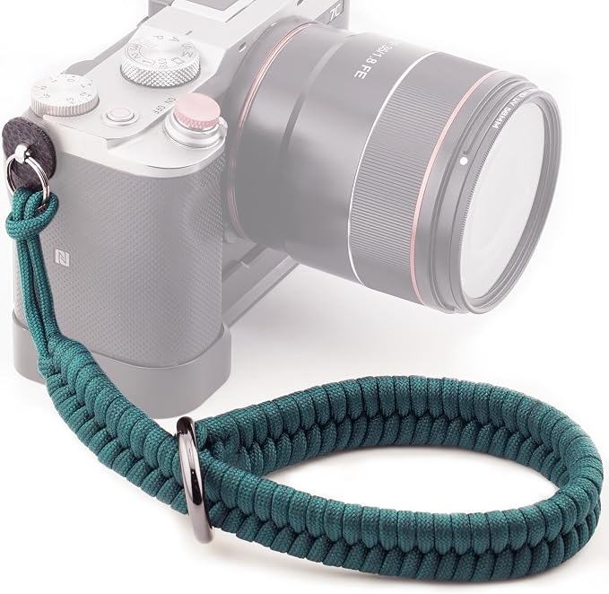 Paracord Camera Wrist Strap Lanyard-Quick Release for DSLR Mirrorless | Turquoise Adjustable wrist size,High-strength paracord material,lightweight 1.16oz,secure metal clasp,Fits Canon Nikon Sony - Image 9