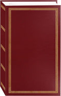 3-ring pocket BURGUNDY album for 504 photos - 4"X6" by PioneerPhotoAlbums