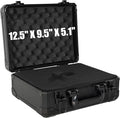 13 Inch Hard Carrying Storage Case | Ideal for Microphone & Camera Gear Transportation, DJ Mixer Case with Customizable Pre-Diced Foam, 13 X 10 X 5.5 Inch, Black by ITHWIU