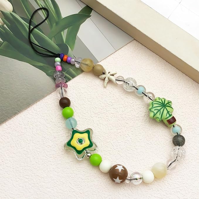 Beaded Camera Wrist Strap Cute Digital Camera Charm Lanyard Phone Chain Keychain Beaded Phone Lanyard Bag Charm - Image 6
