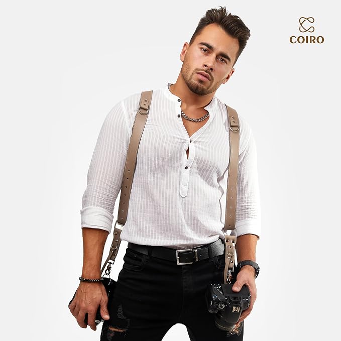 Dual Camera Harness Leather Camera Strap DSLR/SLR, All-Day Comfort - Image 6