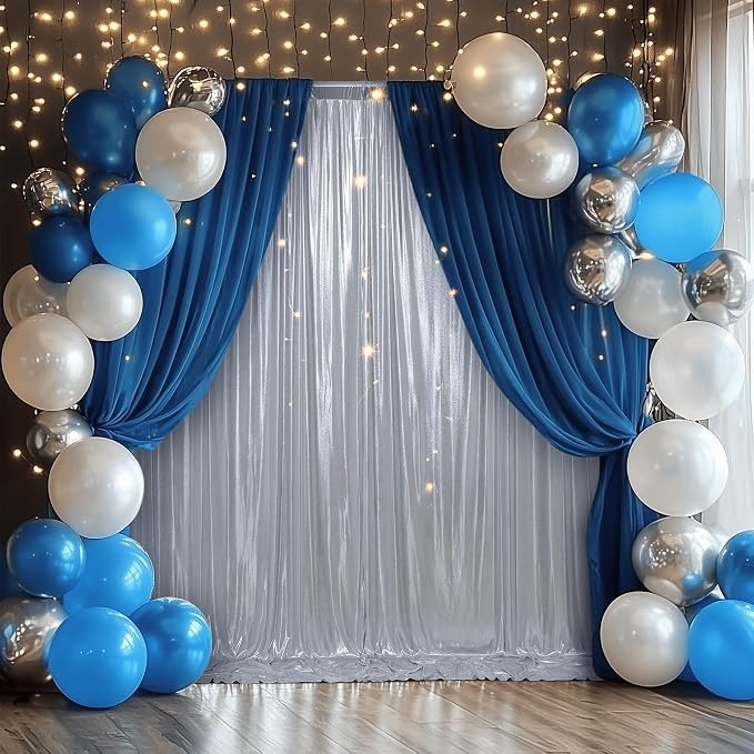 Outpain 10x10ft Silver Sequin Backdrop Curtains -Heavy Duty Gold Photography Backdrops with Non-Shedding Glitter, Wrinkle-Free Stage Drapes for Wedding/Christmas/Studio Shoots (5x10ft 2 Panels) - Image 9