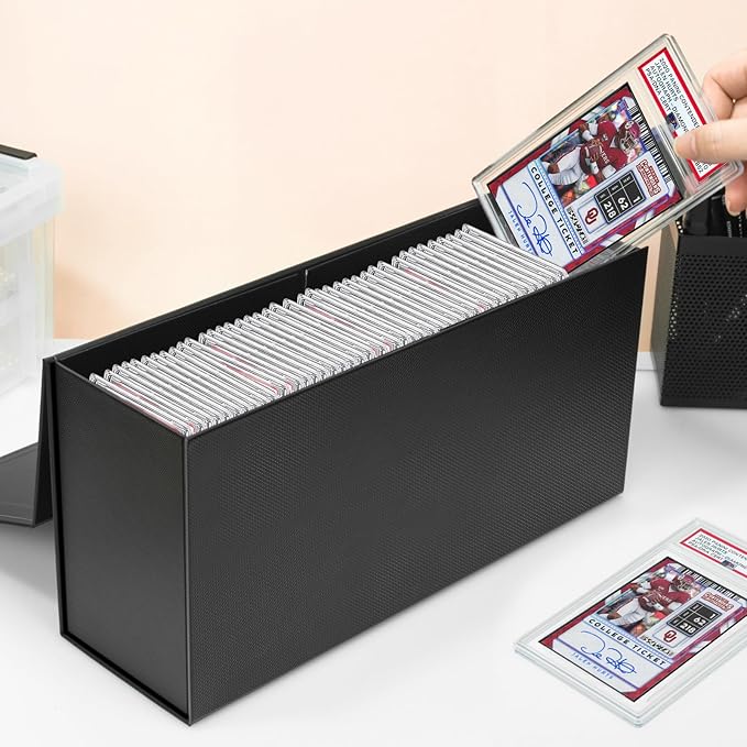 Graded Sports Card Storage Box, PSA Graded Card Storage Box, Trading Card Storage Box, Graded Card Slab Case Compatible with PSA, BGS, SGC-1 Pack - Image 2