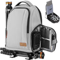 TARION Camera Backpack for Photographers Compact 15L, TB04 Grey | 15 Inch Laptop Compartment, Side Access Quick Draw, Anti-theft Hidden Pocket, Tripod Holder, Rain Cover, Travel-Friendly by TARION