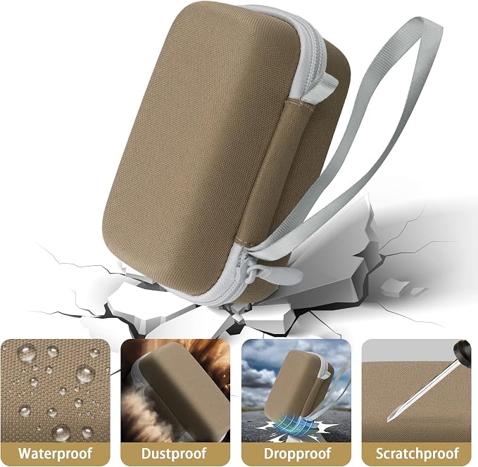 Camera Case for KODAK EKTAR H35/H35N/Snapic A1 Frame Film Camera | Protective Storage Box, Portable Carrying Box, Hard Protective Is Specifically Designed, Mesh Pocket, Brown Case - Image 5