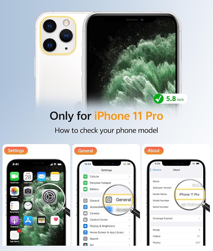 FNTCASE for iPhone 11 Pro Case, Fit for Magsafe, Translucent Matte Back | Magnetic Phone Cases, 14FT Military Grade Drop Protection, Shockproof Bumper, Slim Protective Cover, Green - Image 2