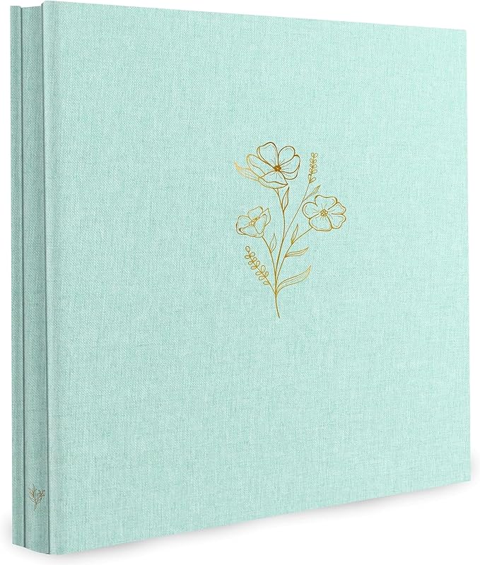 Holoary Photo Album 4x6 500 Photos 5 Pictures Per Page, 500 Pockets 4”x6” Picture Album, Linen Fabric Cover Big Picture Book for Photos, 4x6 Photo Albums for Family Weddings Travel Memories(Green) by Holoary