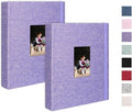 Mini Photo Album (2-Pack) for 2x3" Instax Mini & Polaroid Photos – Each Linen Album Holds 208 Photos by CHERRICH