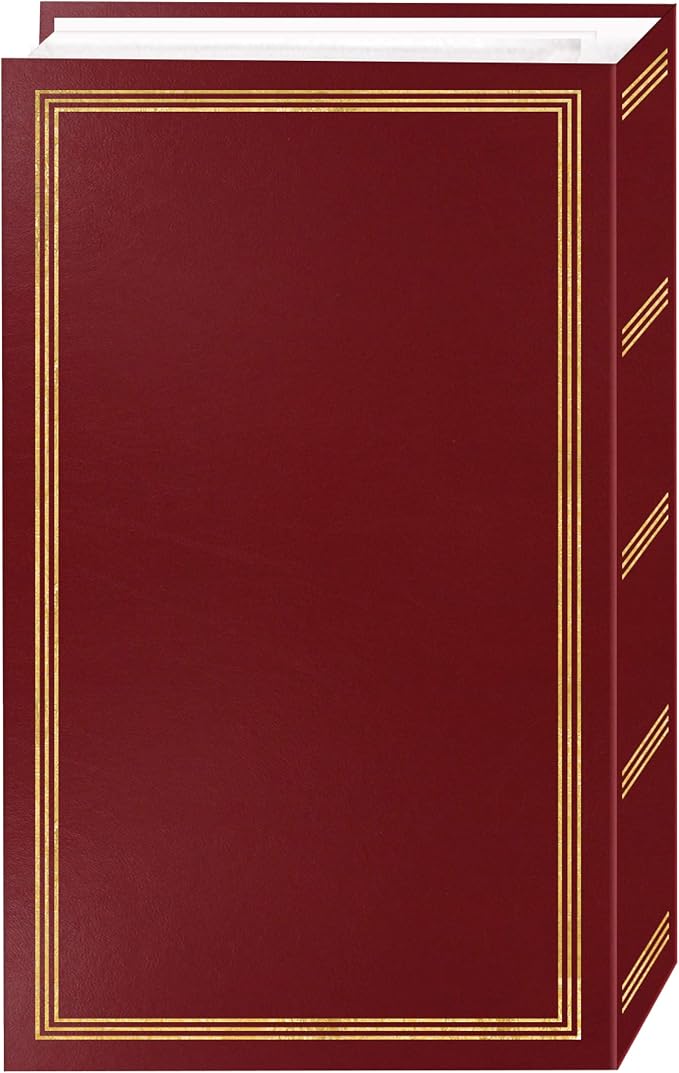 3-ring pocket BURGUNDY album for 504 photos - 4"X6" - Image 3