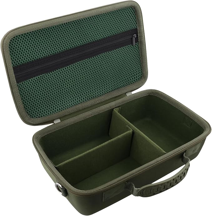 khanka Camera Case for Canon EOS Rebel R6 V/T7/T100/T6/R50/R100/R5/R7/R8/R6 Mark II/SL3 DSLR Camera,Travel Carrying Case for Canon EOS Rebel Camera and 18-55mm/18-45mm Lens(Military Green Case) - Image 3