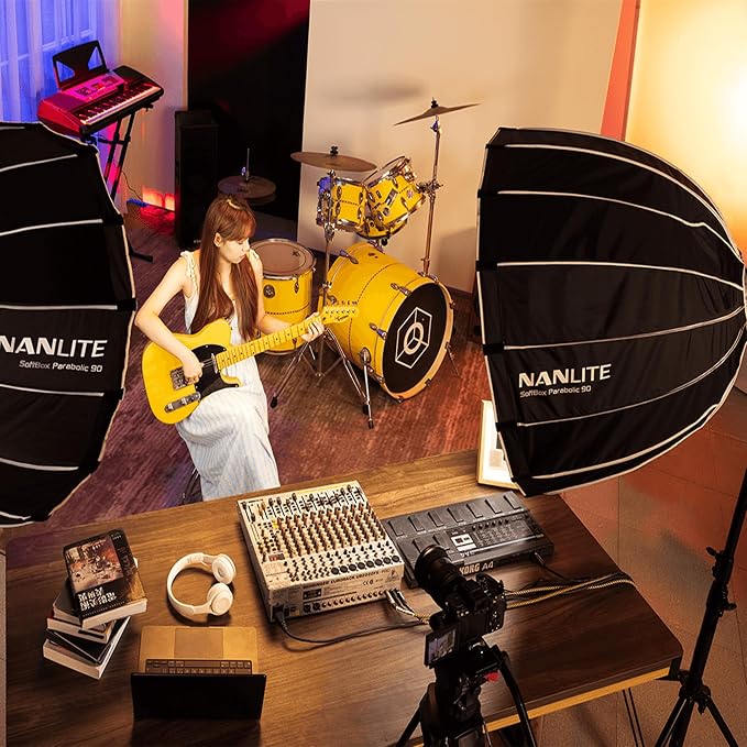 NANLITE FS-300C 300w RGB Studio Spotlight | 2700K-7500K, APP Control,Led Video Light Bowens Mount for Photography, Videography,Live Streamer,Content Creation - Image 9