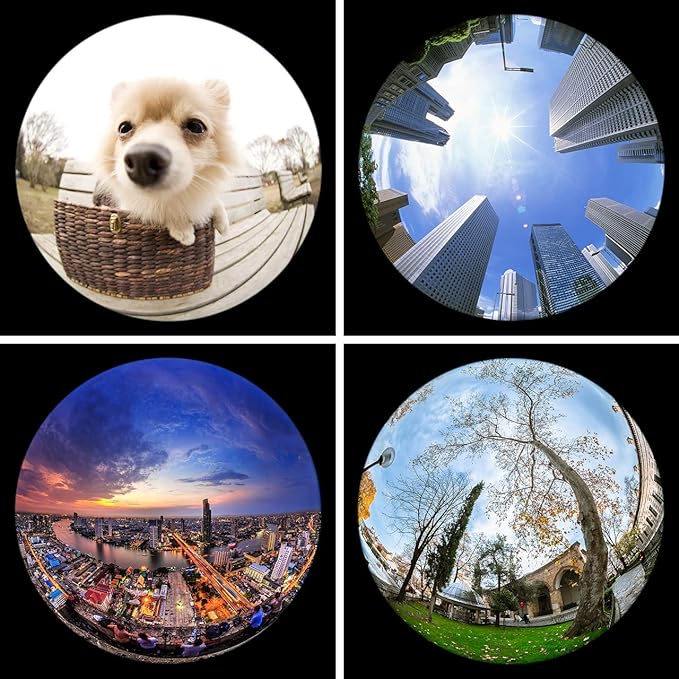 KEYWING Fisheye Lens, 198° Fish Eye Phone Camera Lens Kit for iPhone | Fish Bowl Camera Lens, Phone Lens Accessories, Lens Attachments for iPhone 6 7 8 X Samsung Smartphone - Image 4
