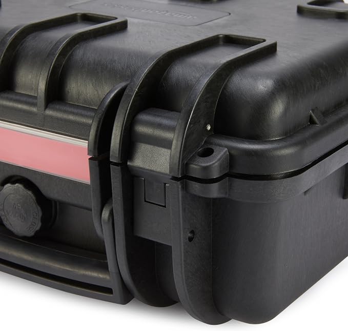 Amazon Basics Hard Camera Case, Small, Black, Solid, 12"L x 11"W x 6"H - Image 5