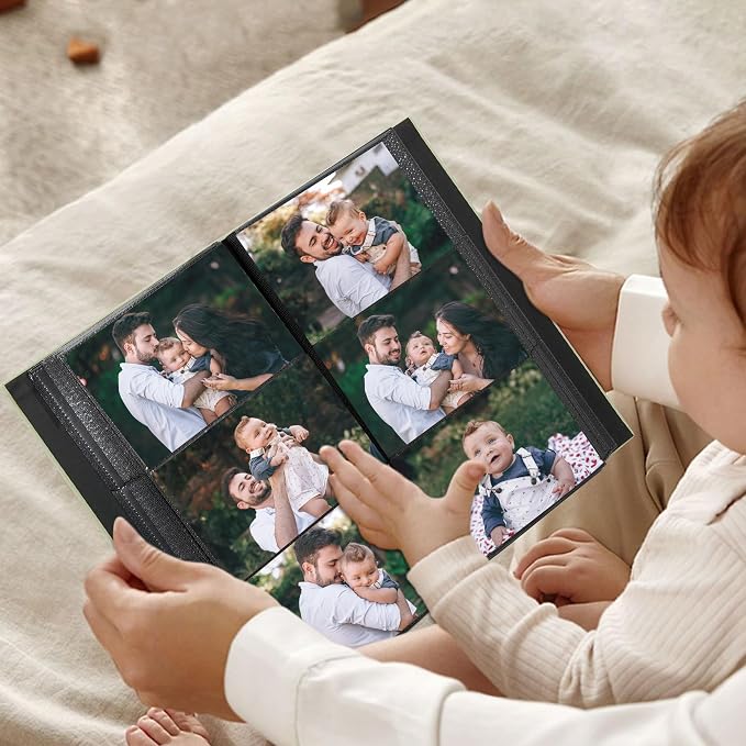 Photo Album 4x6 Pictures 300 Pockets Linen Cover White | Front Window, Large Picture Book, Portable Album, Family Travel Wedding Memory Keepsake - Image 6