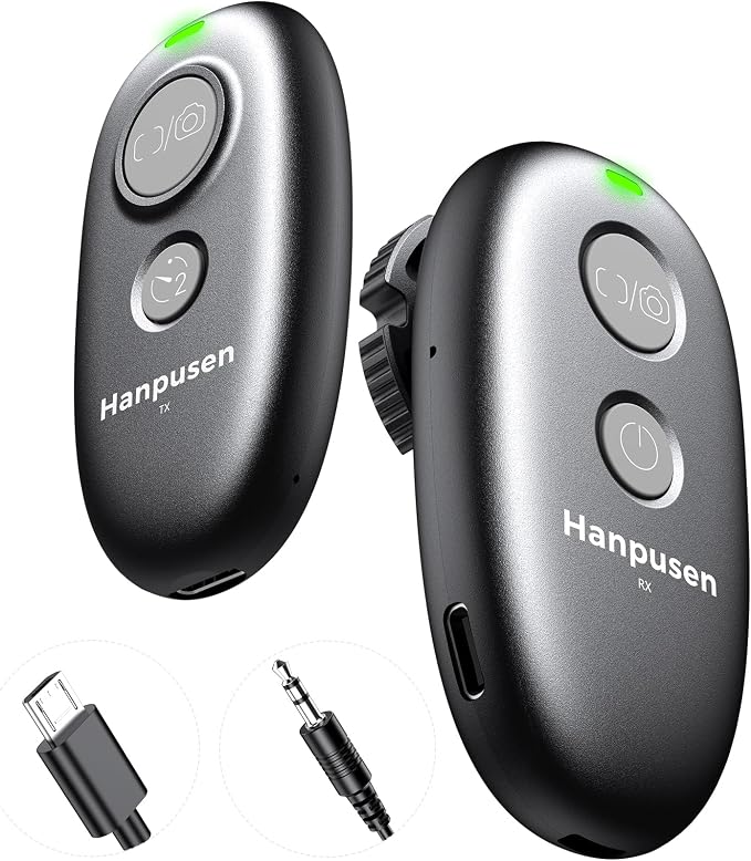 for Fuji Camera Rechargeable Remote Shutter Release Wireless Remote Control | for Fujifilm X-M5/X-E5/X-T50/X-S20/XF10/X-E4/XS-10/GFX100RF/GFX100II/X-T200/XT-100/X-A5/X-H1, No Disposable Batteries by HANPUSEN