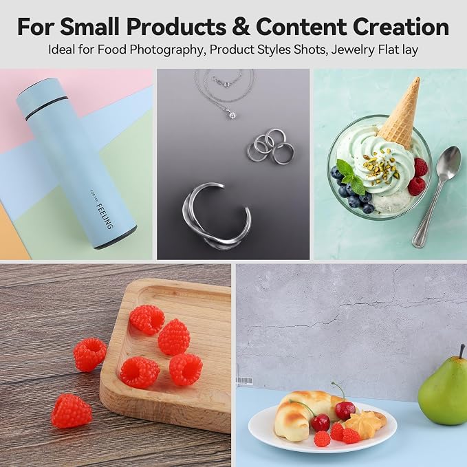 Product Photography Backdrops,Double Sided Flat Lay Photoshoot Props | 11PCS 22Patterns Small Photo Backdrop Board for Food Jewelry Cosmetics, ugc Background Board for Content Creators,11.7x16.5'' - Image 3