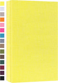 potricher Photo Album 4x6, 300 Pockets, Linen Cover, Yellow | Small Capacity 4x6 Picture Albums with Horizontal Pockets, 4x6 Photo Book for Family, Wedding, Baby, Anniversary by potricher