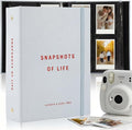 Beautiful Polaroid Photo Album for 2x3" Photos - Holds 240 Pictures | Safely Stores 240 Pictures of Unique Memories - The Perfect Instax Mini Compatible Book for Trading Collection Cards by ZICOTO