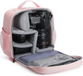 BAIGIO Camera Bag Insert Handbag Inner Case Large Capacity Small Camera Insert Bag Shockproof and Water-resistant DSLR SLR Foldable Protective Camera Organizer Cube Padded Camera Bag Pink by BAIGIO