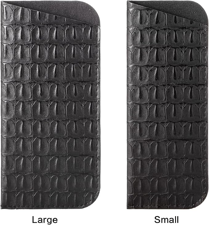 TRIUMPH VISION 3 Pack Reading Glasses Pouch Soft Case Eyeglass Sleeve Slim | Alternative to Bulky Case in bag, Lightweight Lined Padded Protect Optical lens Slip in, Cute Pattern Portable for Daily Use - Image 6